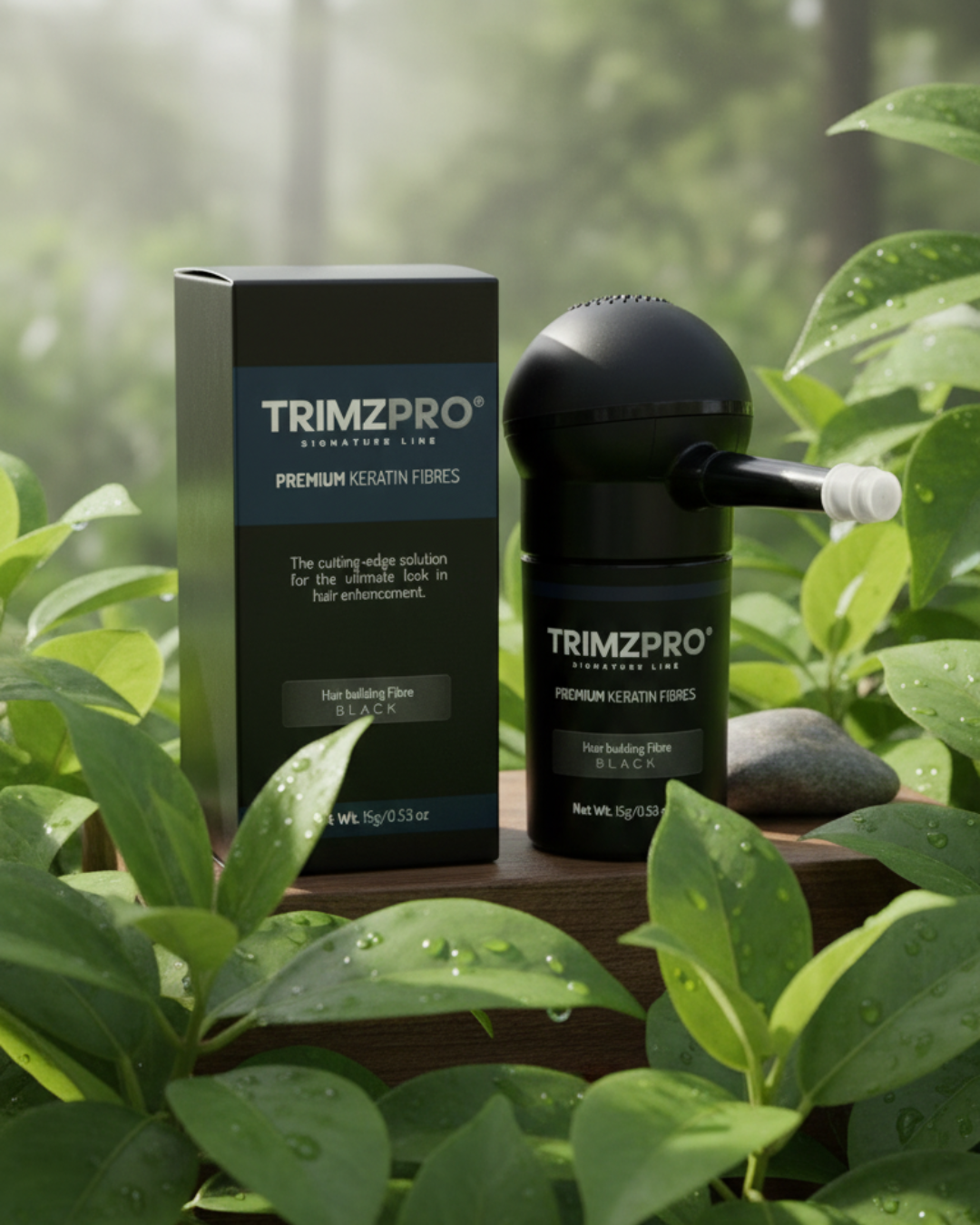  Trimzpro Signature Keratin Hair Fibres (14g, Available in 10 Shades) – Instant Volumizer & Concealer for Thinning Hair | Lock-In Technology for Seamless Blend & All-Day Hold | Natural Hair Thickener for Men & Women