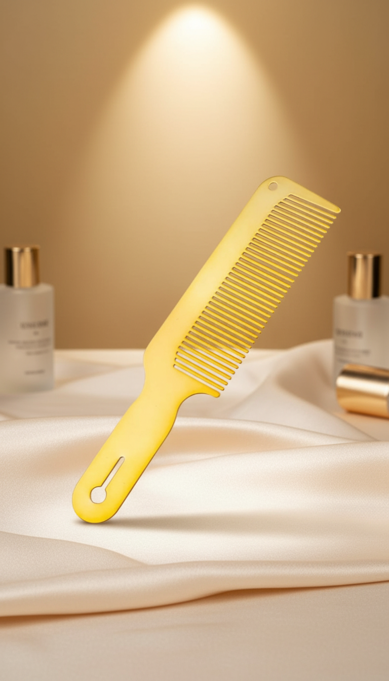 Metal Fx Barber Salon Hair CLIPPER COMB Brush Flat Top Utensil – Ultra Thin