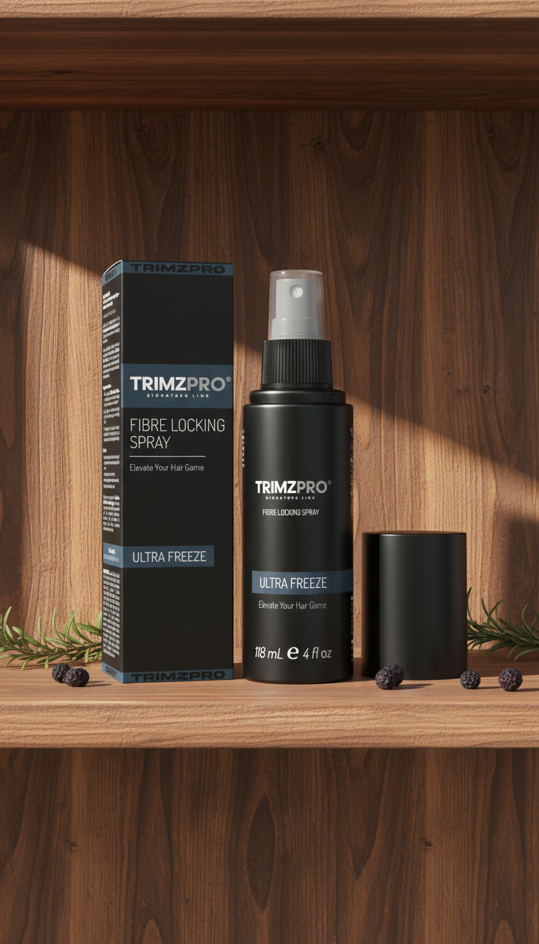  TrimzPro® Fibre Hold Spray – Strong Hold, Anti-Humidity & Frizz Control